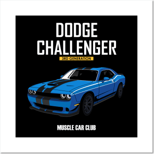 Challenger 3rd muscle car Posters and Art